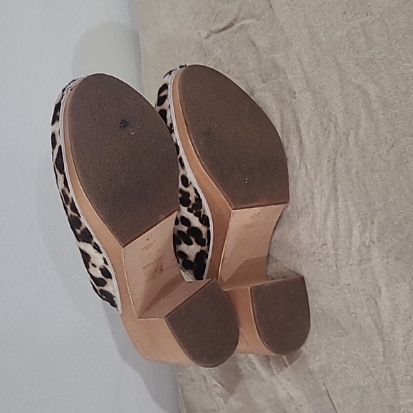 Charlotte Stone wood Marlo Clogs in Miaou (Dyed Pony Hair Animal Print) 41 10 - Picture 10 of 16